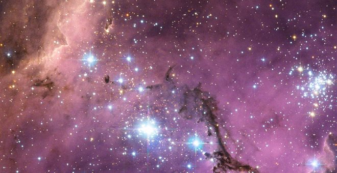 Αστέρια στο Μέγα Νέφος του Μαγγελάνου, έναν σχετικά κοντινό γαλαξία που χρησιμοποιείται στα βάση για τις μετρήσεις στο σύμπαν (Πηγή: ESA)
